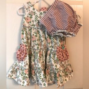 Matilda Jane 12-18 month floral dress with matching bloomers